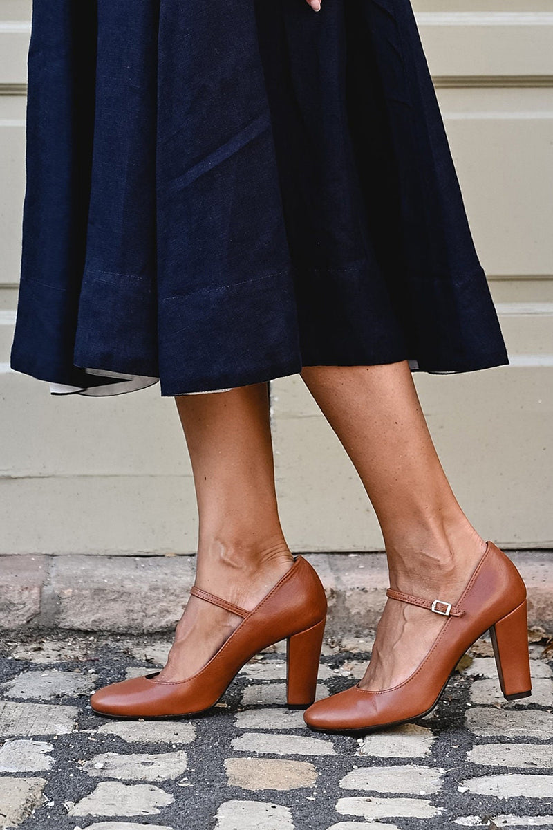 Elizabeth | Sandalias Cómodas de Tacón Bajo para Uso Diario