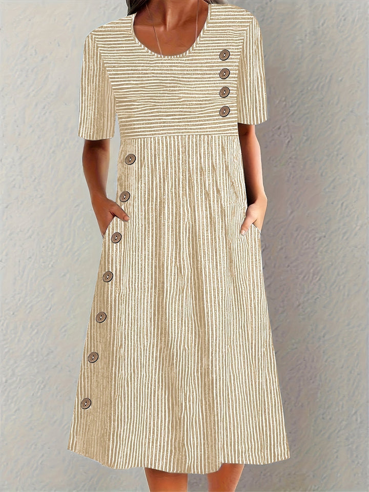 Edna | Vestido de Verano Rayado