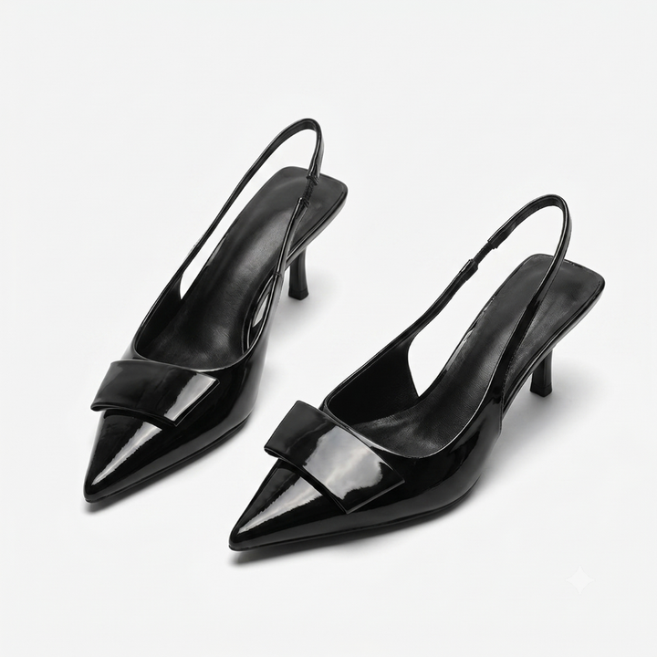Hannah | Tacones de Kitten Slingback para Oficina