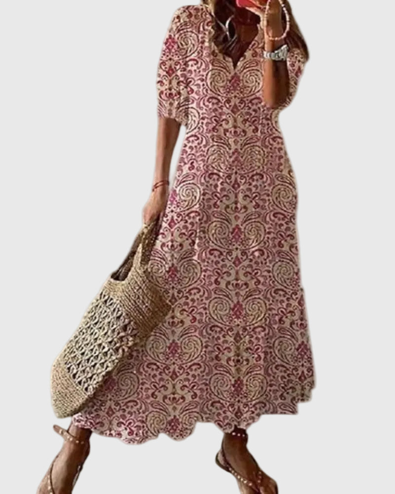 Amalia | Vestido Maxi de Verano Boho Vintage