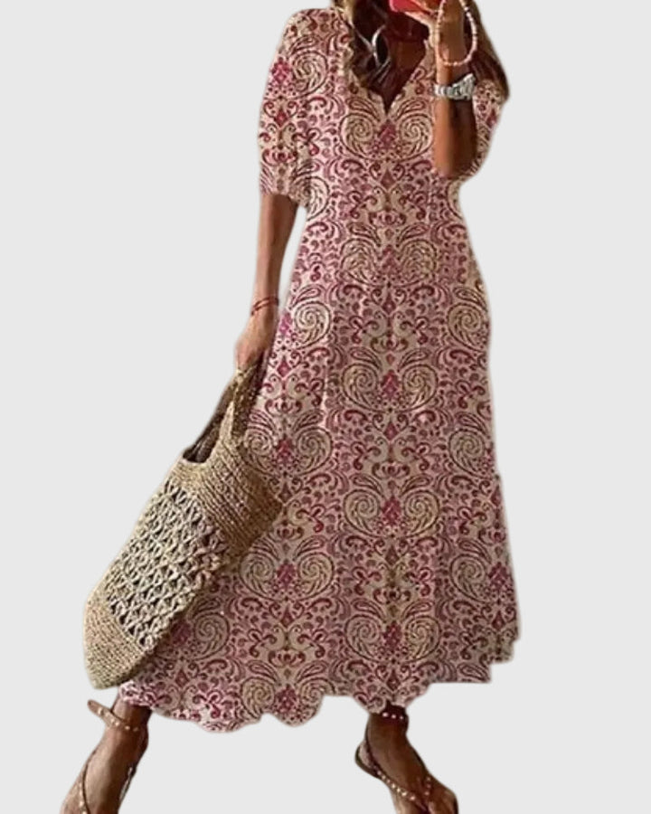 Amalia | Vestido Maxi de Verano Boho Vintage