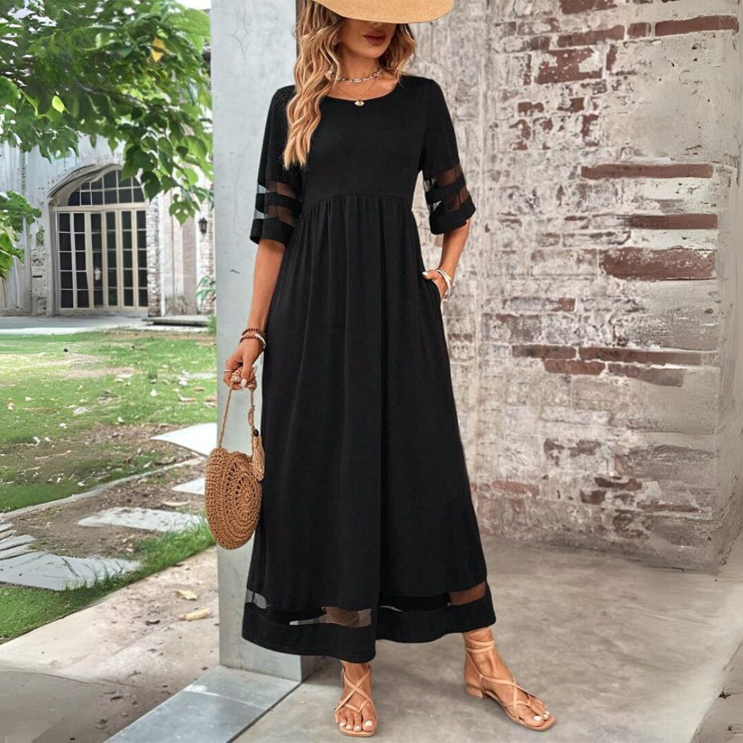 Cerelia | Vestido Midi Que Acentúa la Cintura