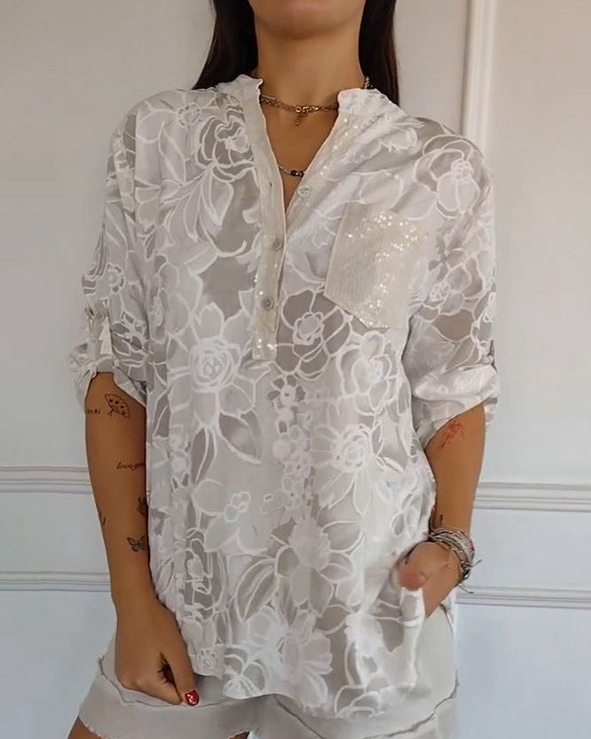 Avery | Blusa Elegante con Bolsillo