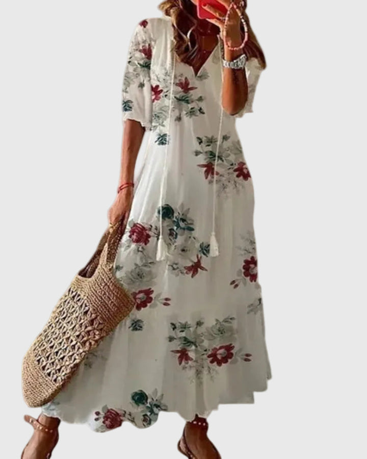 Ramona | Vestido Maxi Boho Vintage de Verano
