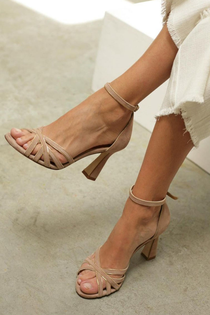 Janet | Tacones de Parchwork Elegantes y Delgados
