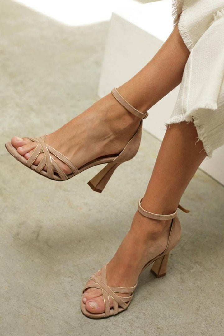 Janet | Tacones de Parchwork Elegantes y Delgados