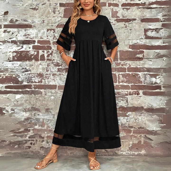Cerelia | Vestido Midi Que Acentúa la Cintura