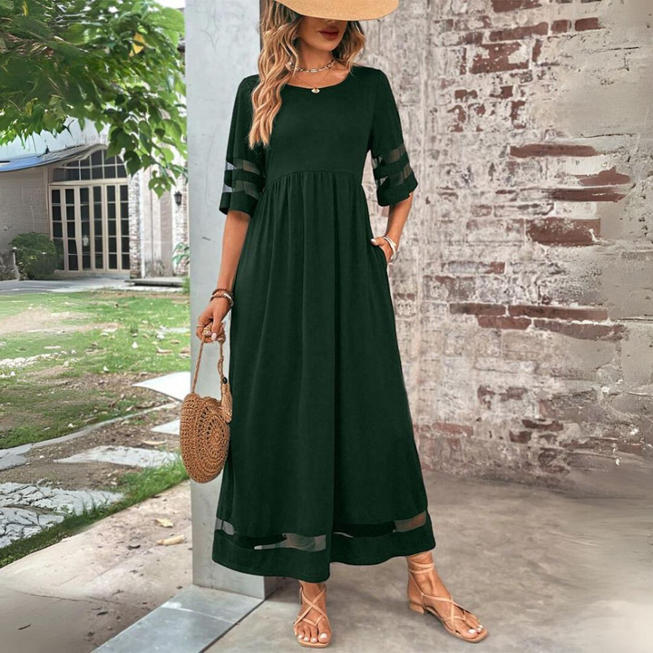 Aubrey™ – Vestido midi que favorece y suaviza el abdomen