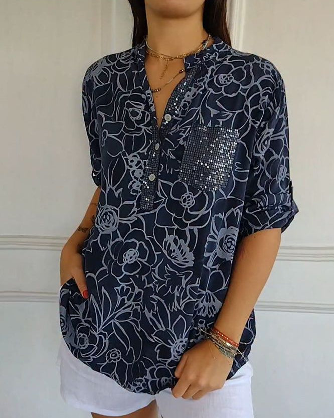 Camila | Blusa Elegante con Bolsillo