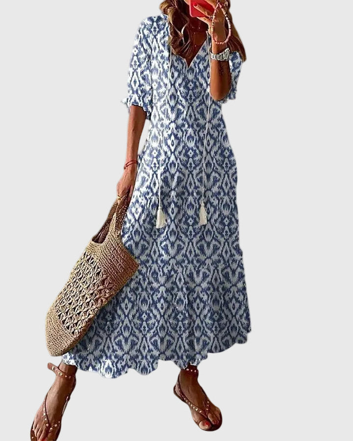 Ramona | Vestido Maxi Boho Vintage de Verano