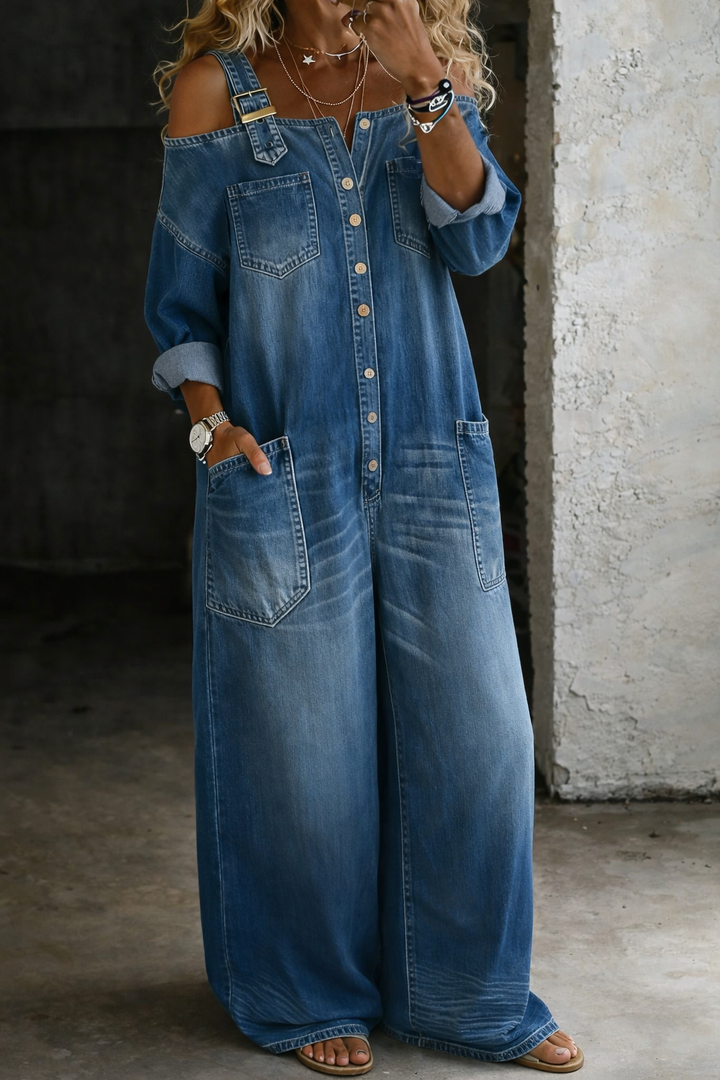 Ludovina™ | Camisa vaquera oversize de manga larga