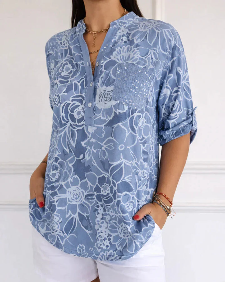 Avery | Blusa Elegante con Bolsillo