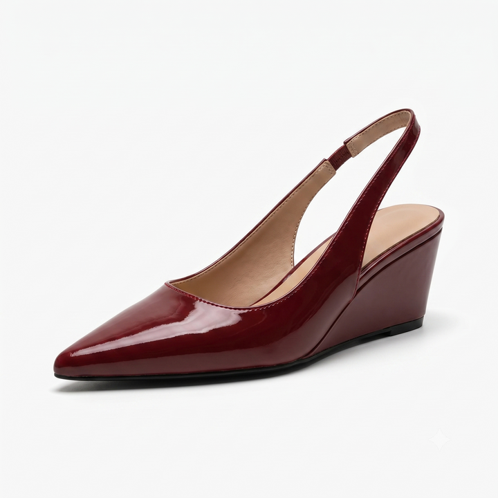 Elena | Elegantes Tacones de Cuña con Correa