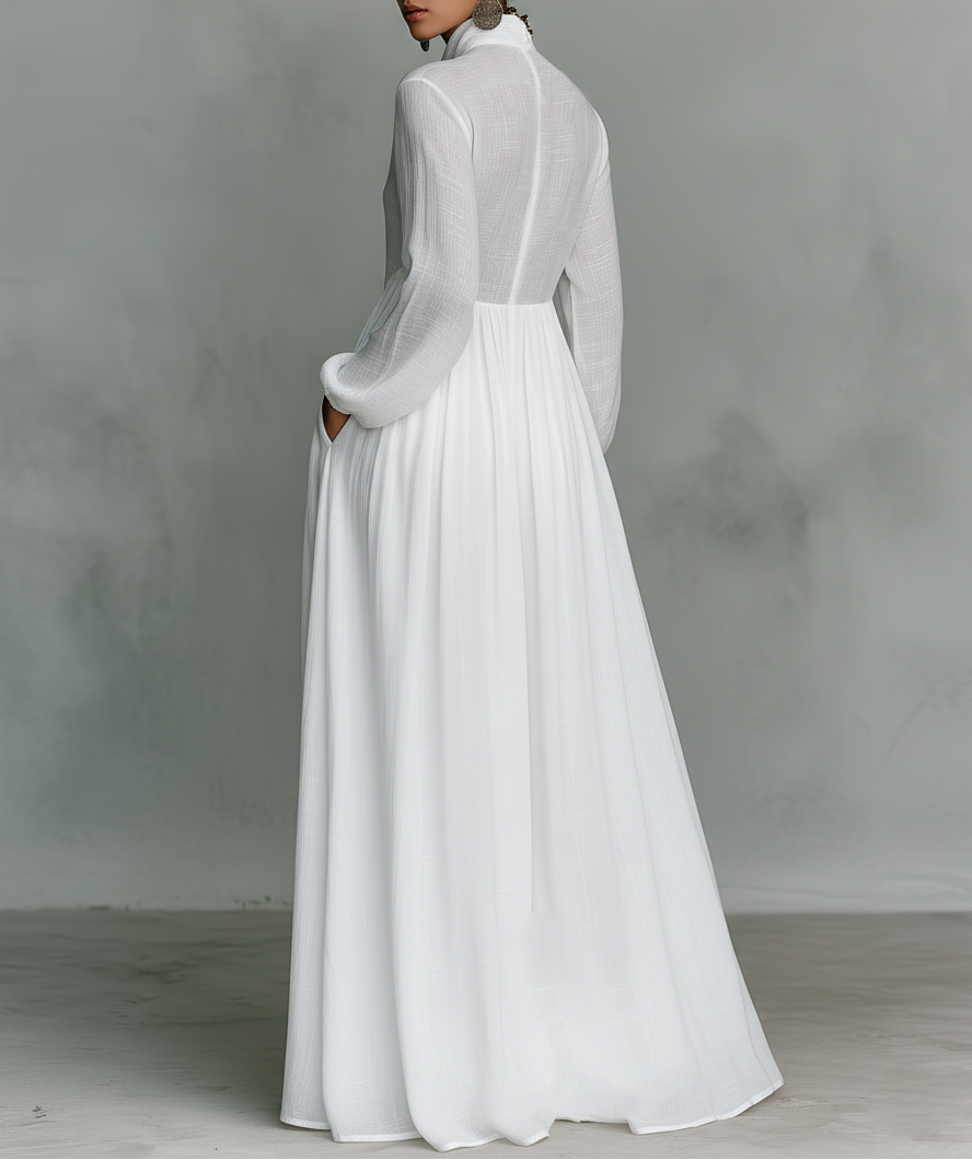Serena - Vestido Maxi de Botones Fluidos