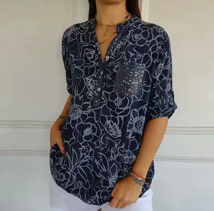 Avery | Blusa Elegante con Bolsillo
