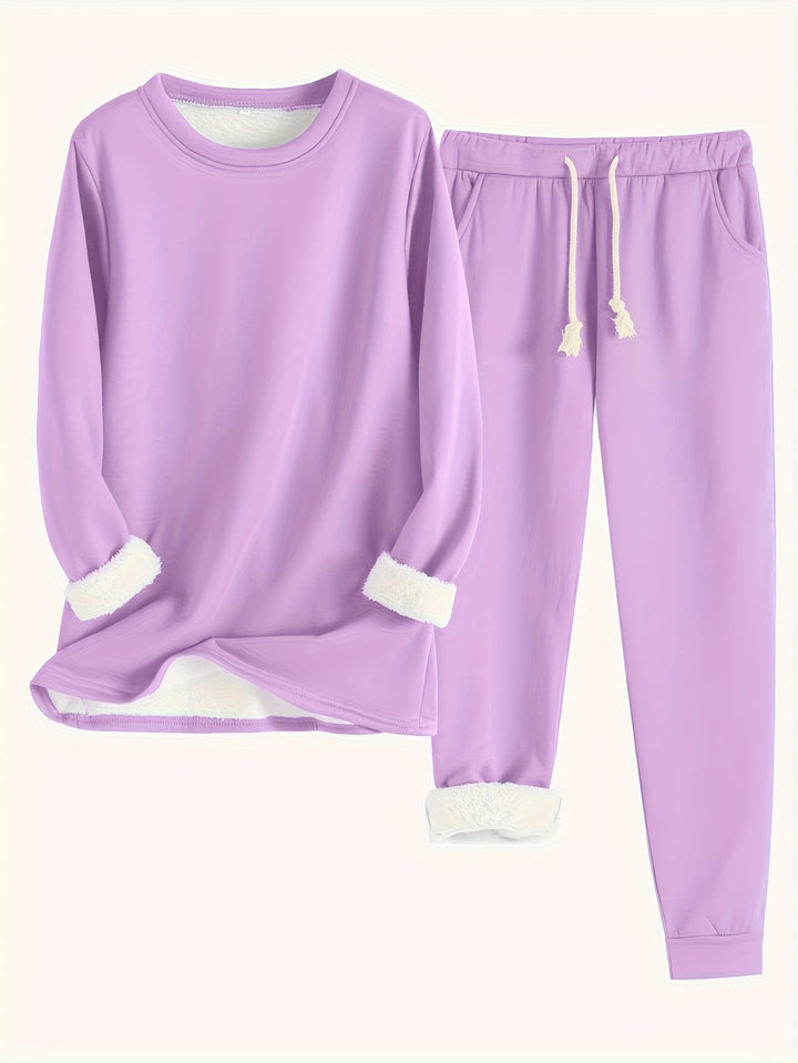 Hailey | Conjunto Cómodo Forrado de Forro Polar