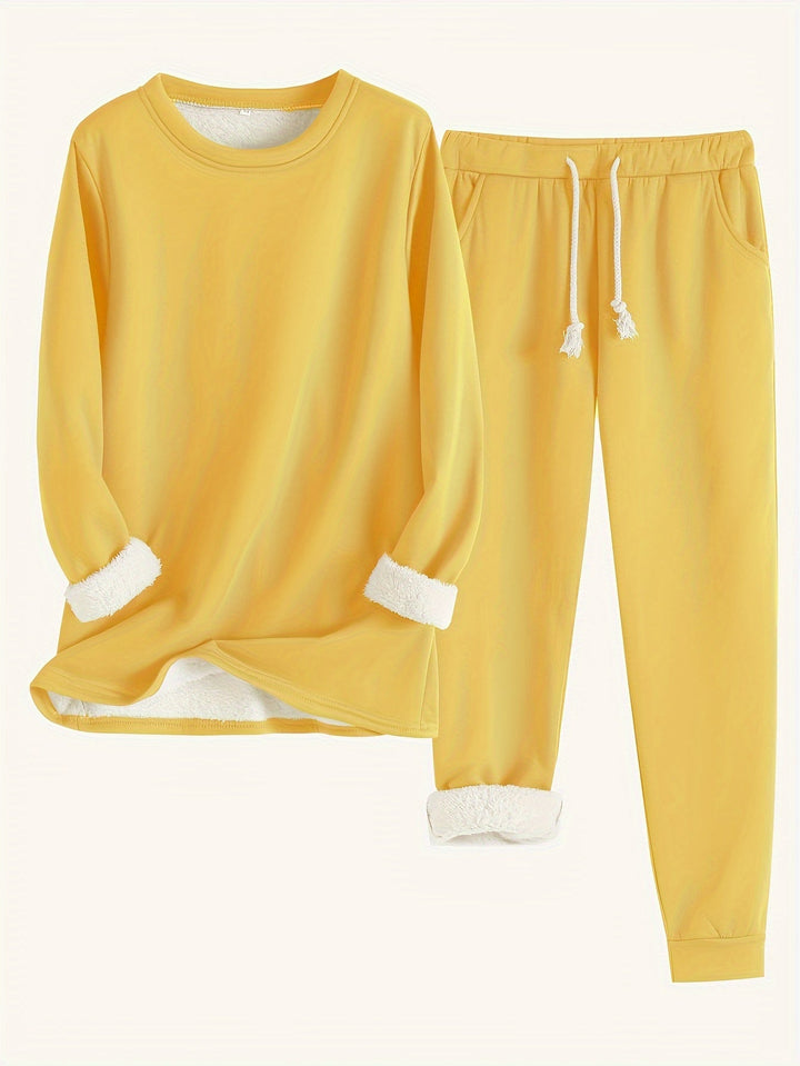 Hailey | Conjunto Cómodo Forrado de Forro Polar