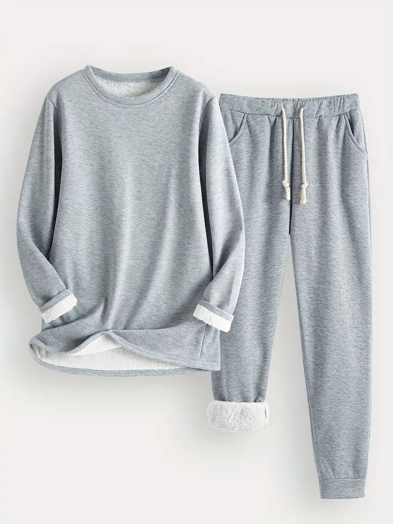 Hailey | Conjunto Cómodo Forrado de Forro Polar