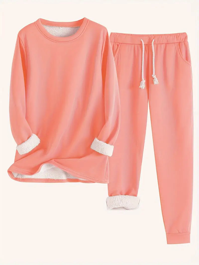 Hailey | Conjunto Cómodo Forrado de Forro Polar