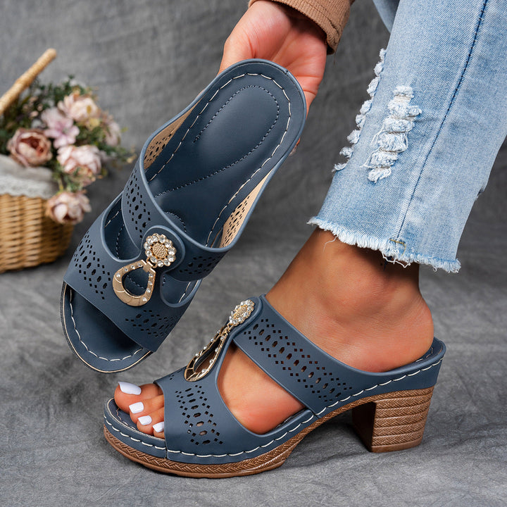 Linda | Sandalias ortopédicas de confort con tacón alto