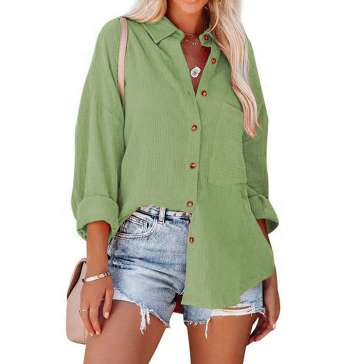 MADELYN | Blusa Casual de Manga Larga con Botones
