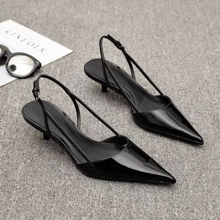 Madison | Tacones Bajos de Dama con Correa
