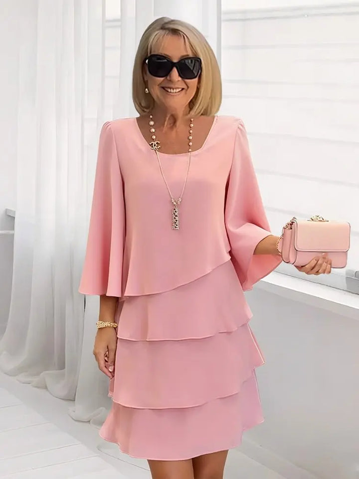 Catherine - Vestido Elegante y Confortable con Volantes
