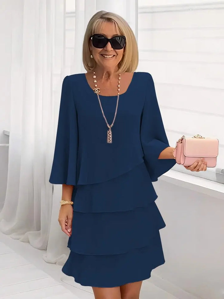 Catherine - Vestido Elegante y Confortable con Volantes