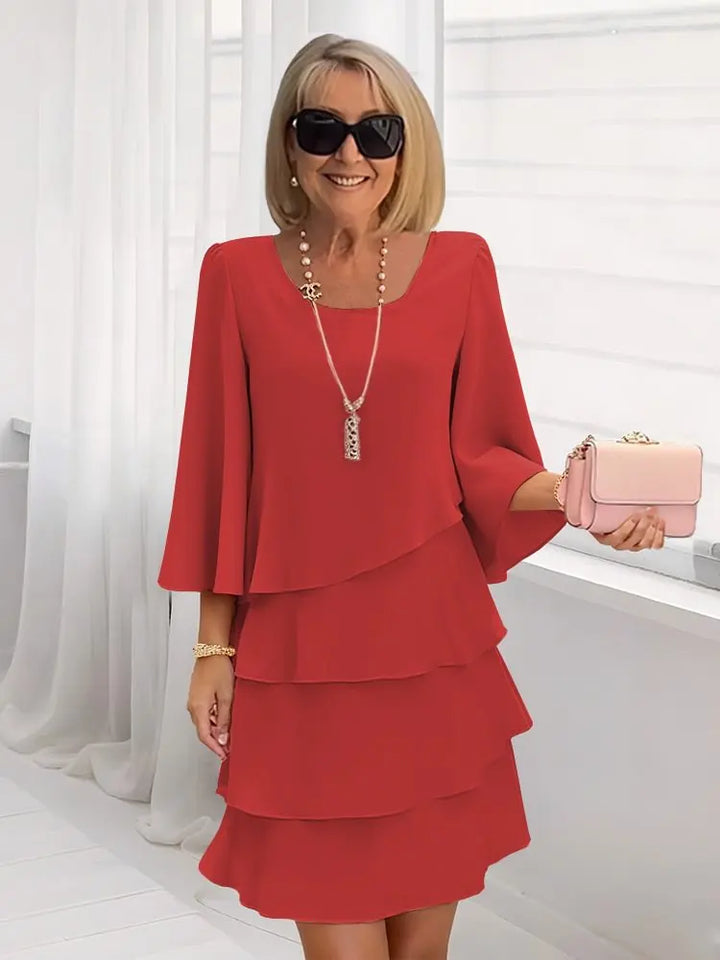 Catherine - Vestido Elegante y Confortable con Volantes