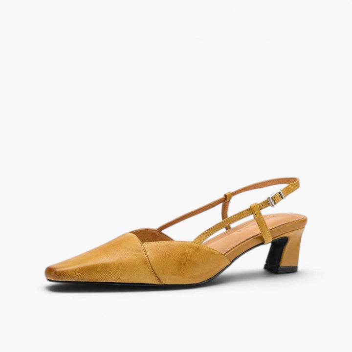 Serelle | Tacones de Cuero con Correa en el Talón