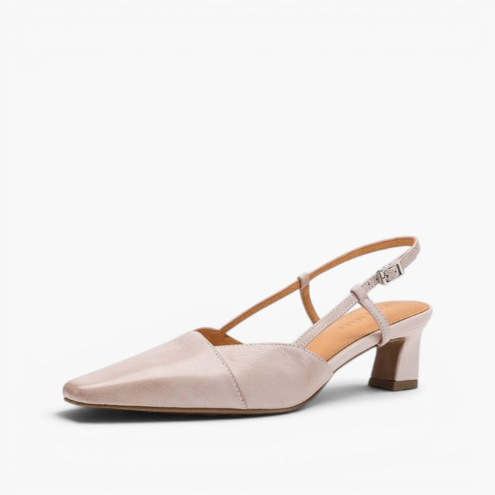 Serelle | Tacones de Cuero con Correa en el Talón