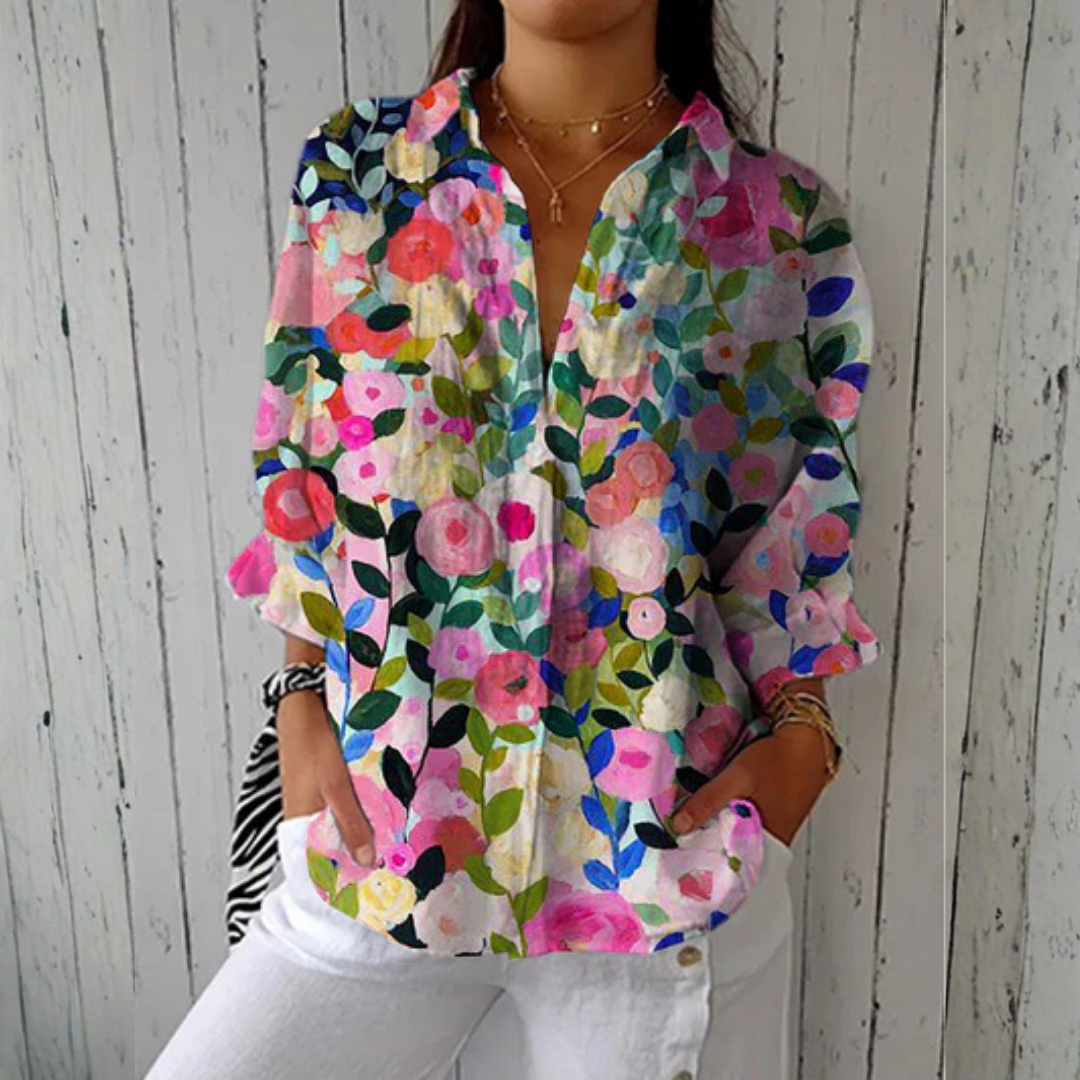 Amandine™ | Blusa de Lona Bloom
