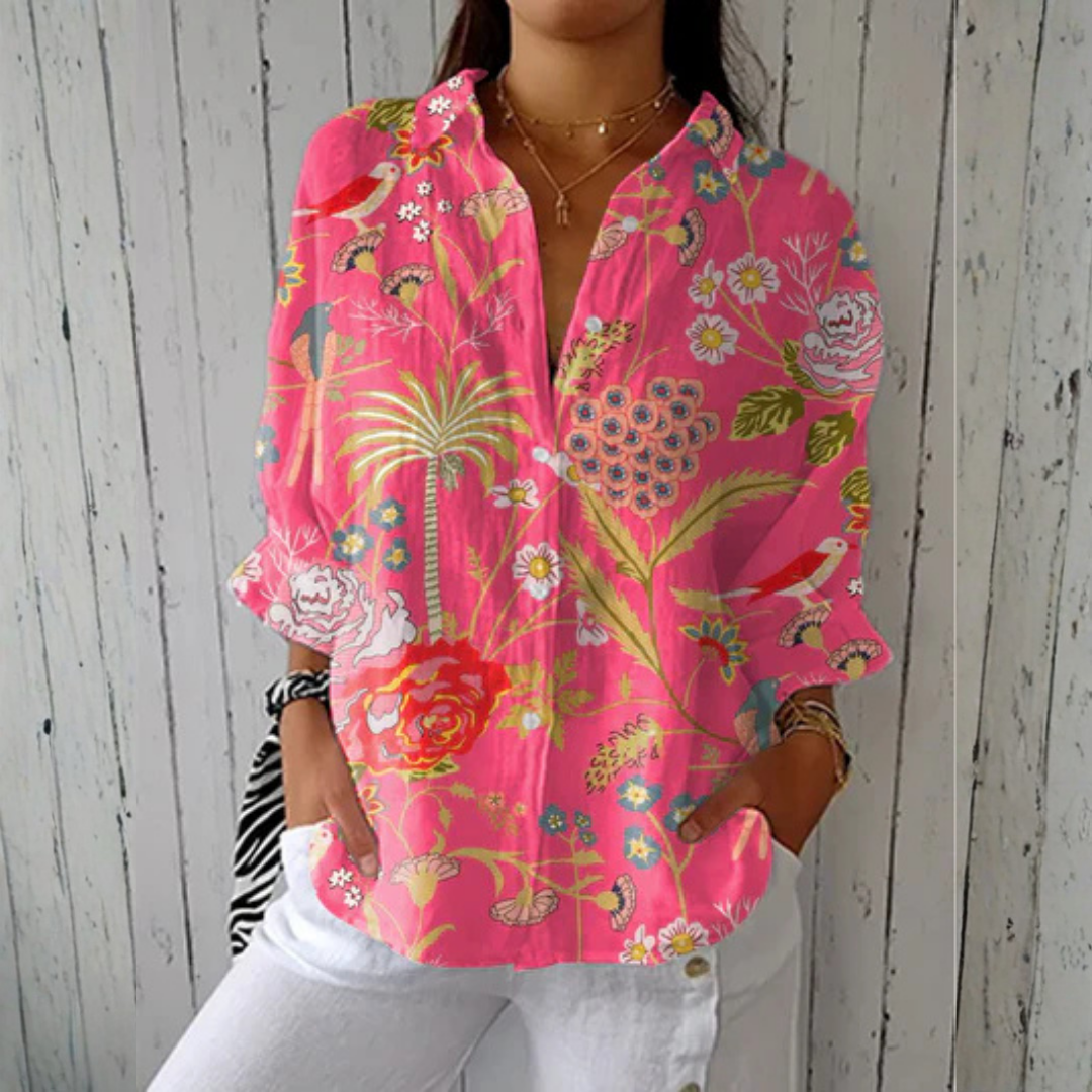 Chloe™ | Blusa Tropical Blossom