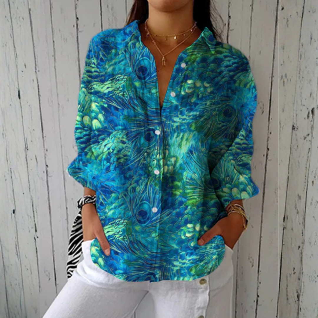Diana™ | Blusa Gracia Pavo Real