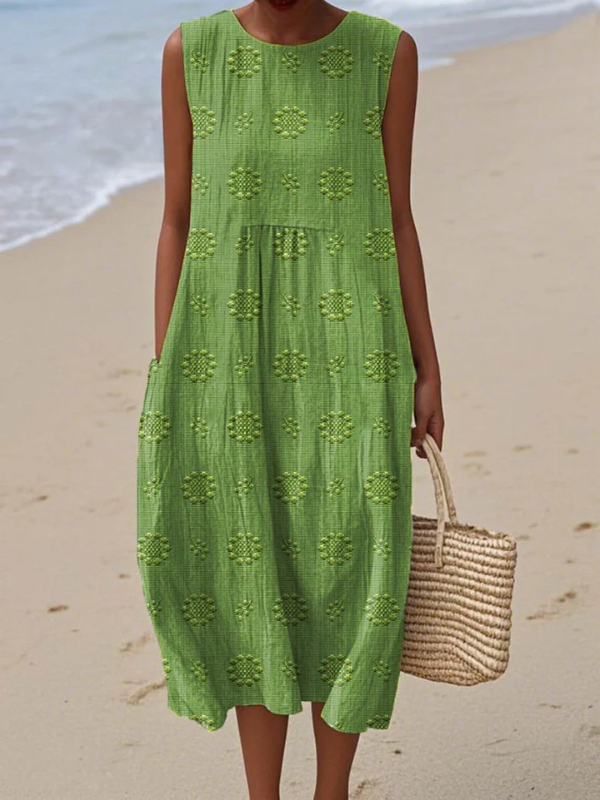 Audrey | Vestido Midi con Estampado