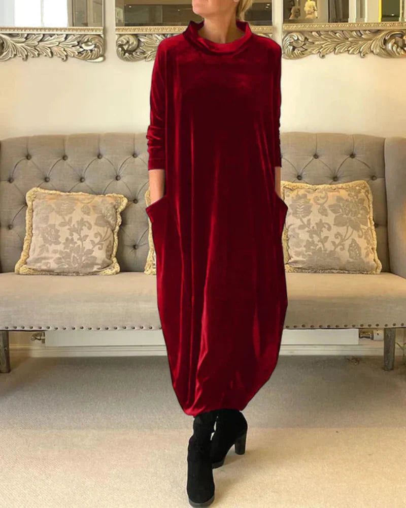 Eliza | Vestido de Terciopelo Relajado