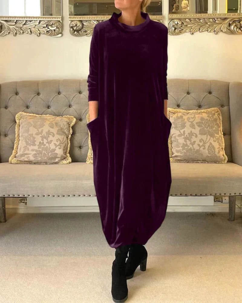 Eliza | Vestido de Terciopelo Relajado