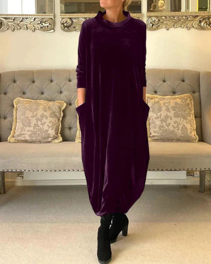 Eliza | Vestido de Terciopelo Relajado