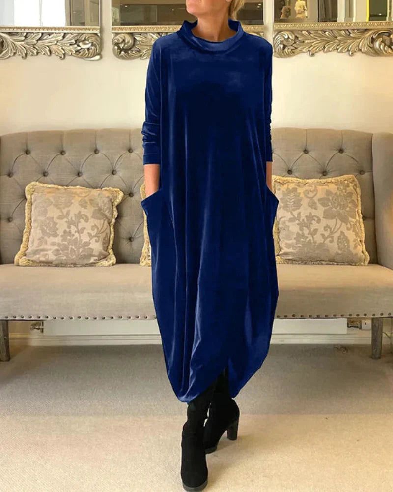 Eliza | Vestido de Terciopelo Relajado