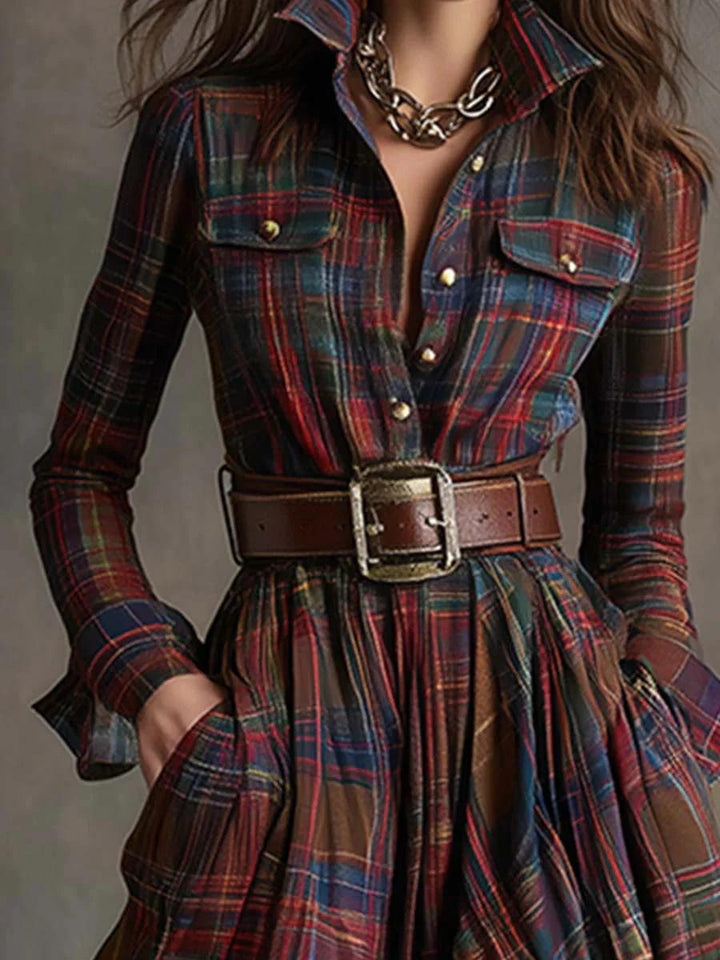 Scarlett | Vestido Camisero Con Cinturón
