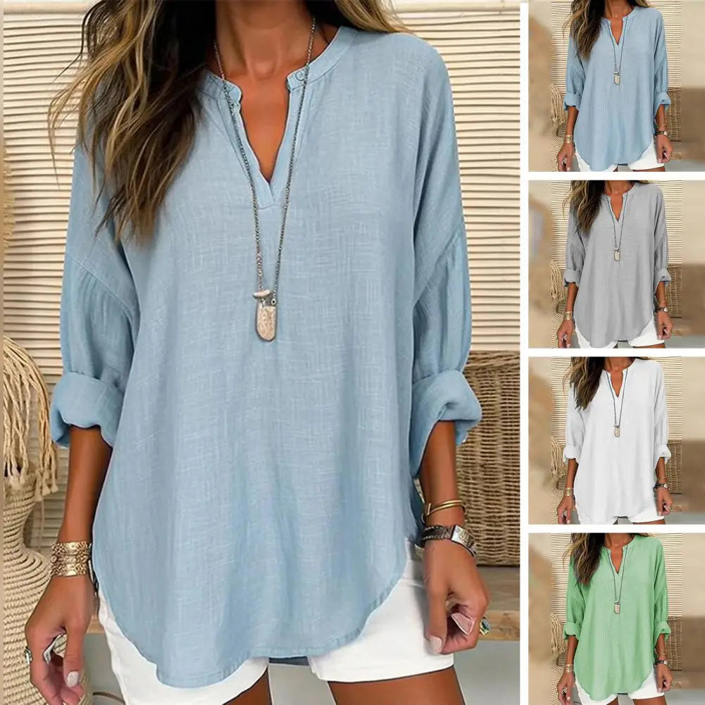 PENELOPE | Blusa de aspecto lino