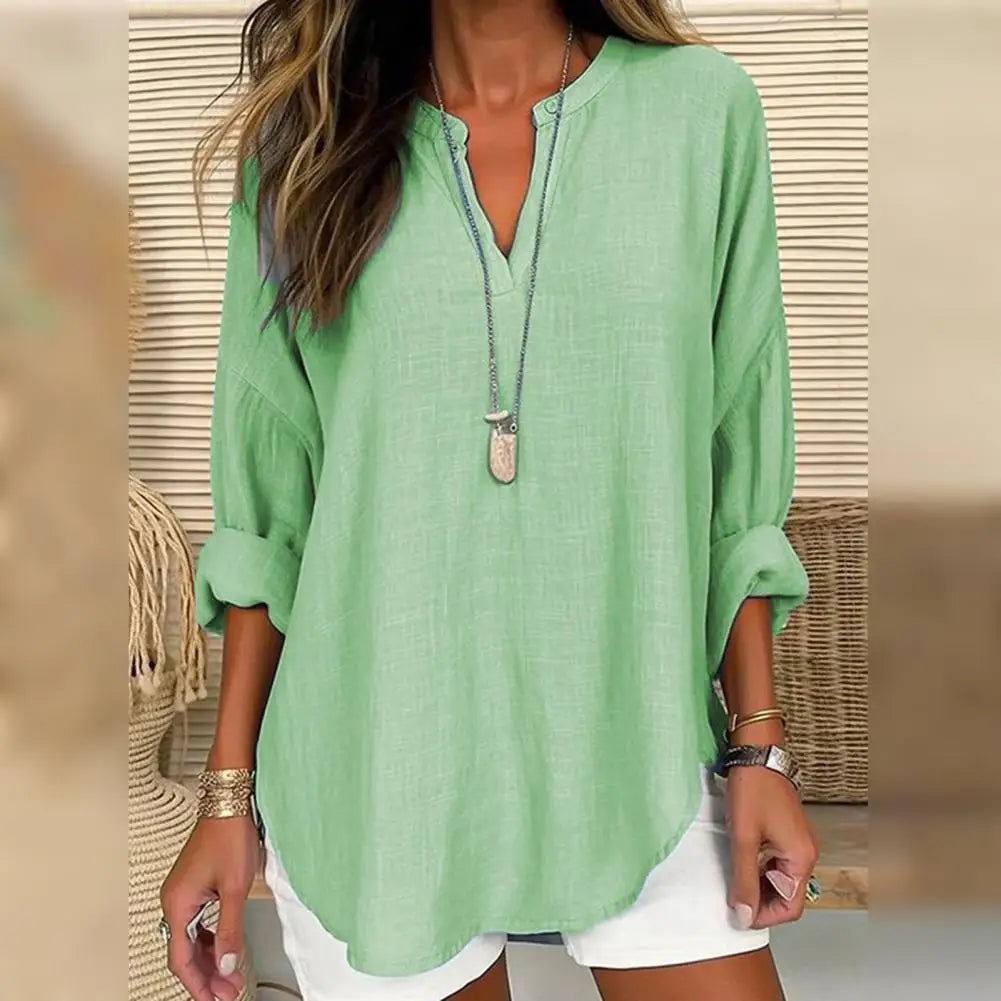 PENELOPE | Blusa de aspecto lino