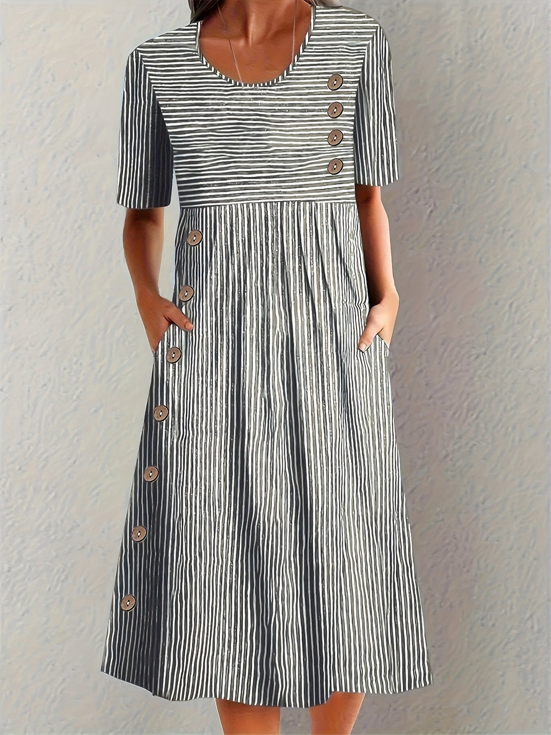 Edna | Vestido de Verano Rayado
