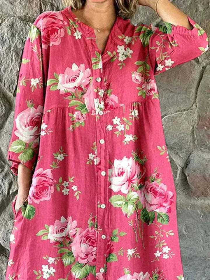Carmen | Vestido Floral Artístico