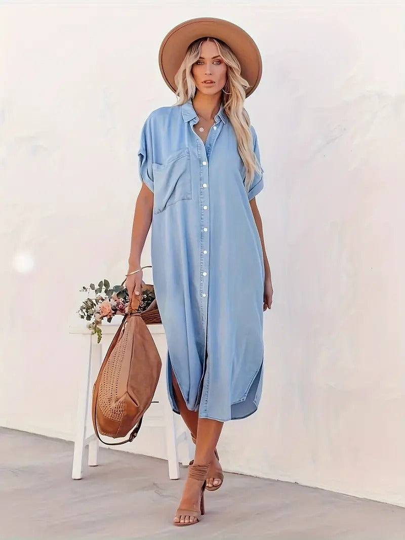 SAVANNAH | Camisa-vestido con bolsillos