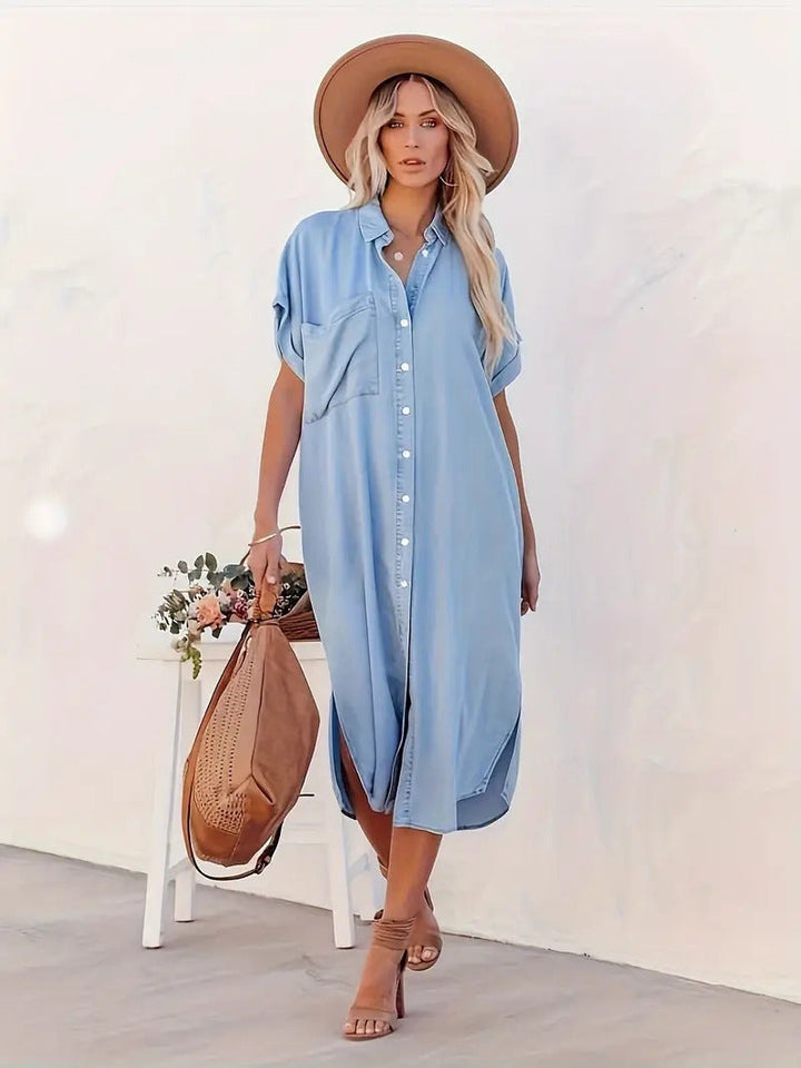 SAVANNAH | Camisa-vestido con bolsillos