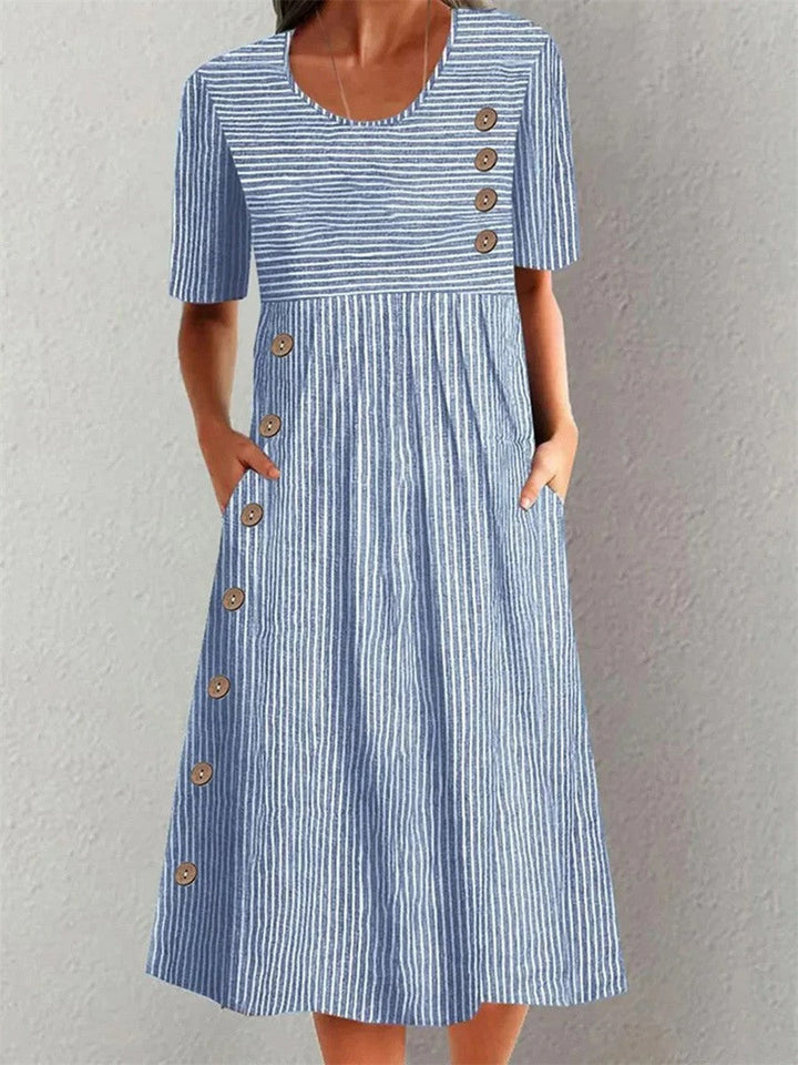 Edna | Vestido de Verano Rayado
