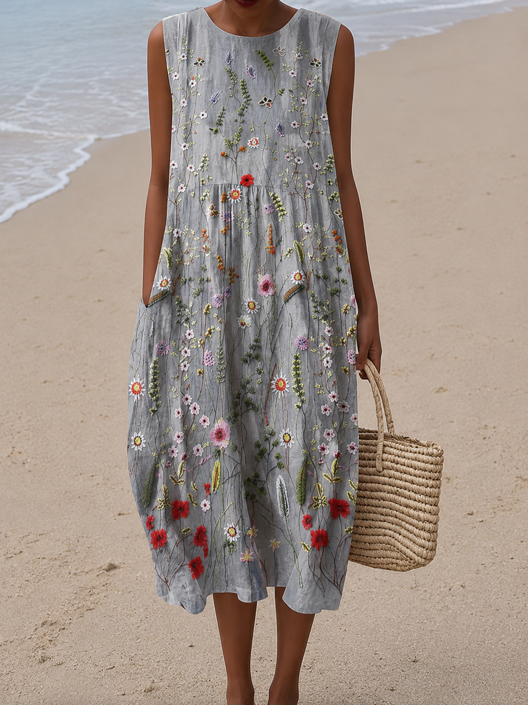 Cara™ Vestido Midi Wildflower