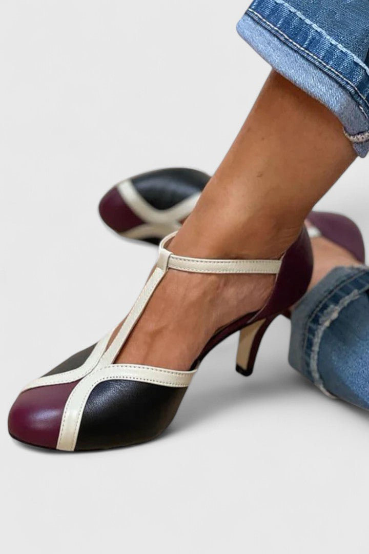 Susan | Tacones T-Strap de Comodidad Todo el Día