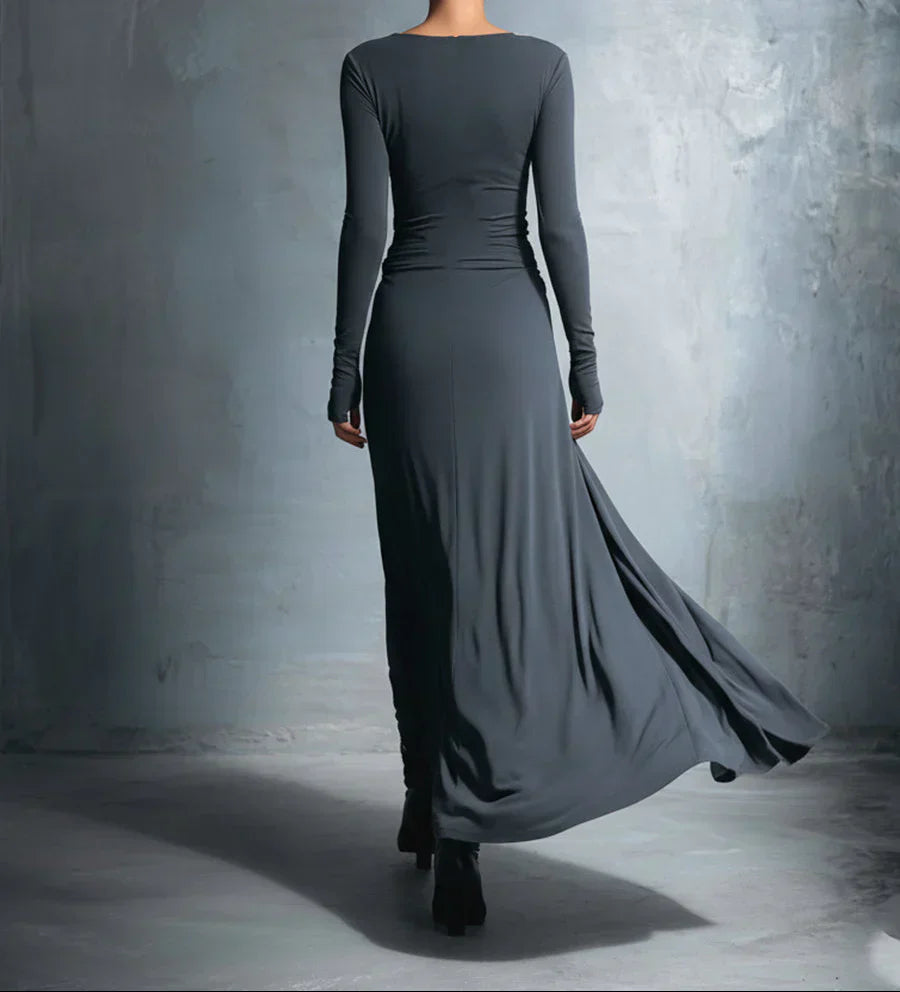 Naiara ❘ Vestido maxi con nudo lateral